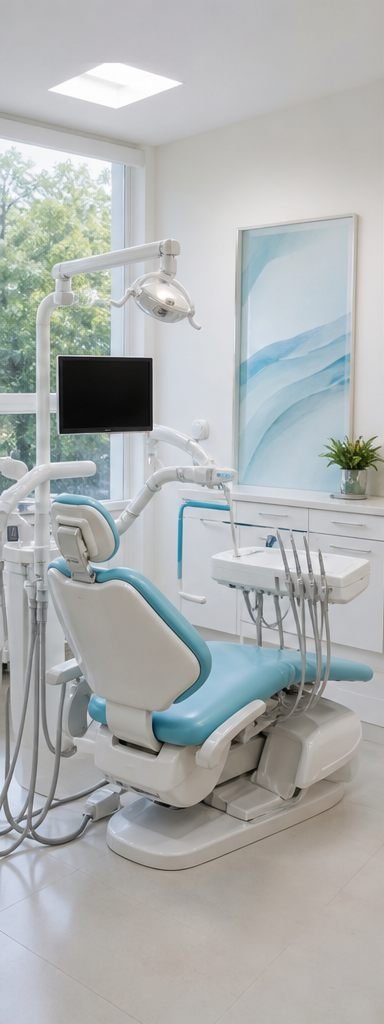 Bright modern dental treatment room