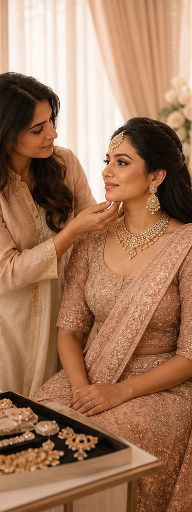 Indian bridal beauty consultation